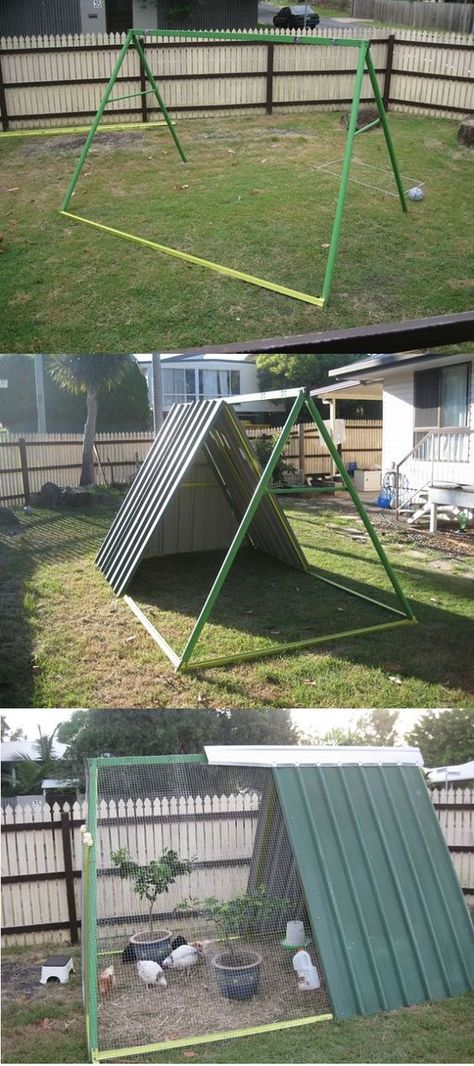 Peony . . . . See Source Herb Drying Rack for Preserving Herbs . . . . See Source The No Dig Vegetable Garden and at the en... Reban Ayam, Herb Drying, Swing Set Diy, Chicken Barn, Diy Swing, Portable Chicken Coop, Preserving Herbs, Chicken Coup, Coop Design