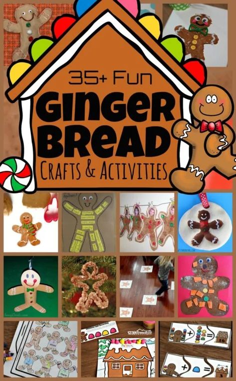 Gingerbread Man Preschool, Gingerbread Craft, Gingerbread House Craft, Gingerbread Man Crafts, Gingerbread Man Activities, Gingerbread Activities, Crafty Morning, Gingerbread Crafts, Preschool Christmas Crafts