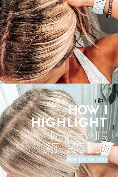 Dye Roots, Highlighting Hair At Home, How To Do Highlights, Tone Hair At Home, Highlight Your Own Hair, Boxed Hair Color, Diy Highlights Hair, Hair Dye Techniques, Box Hair Dye