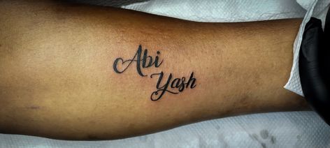 Abi Yash name Tattoo Yash Name, Script Tattoo, Film Images, Tattoo Script, Name Tattoo, Tattoos, Film, Quick Saves