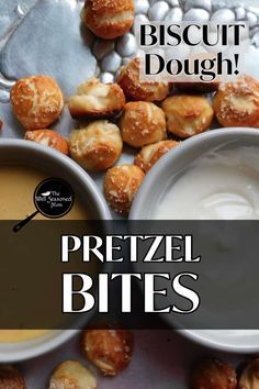 Pretzel Bites Using Biscuits, Pillsbury Pretzel Bites, Pretzel From Biscuit Dough, Soft Pretzels From Biscuit Dough, Easy Pretzel Bites Pillsbury, Canned Biscuit Pretzel Bites, What To Do With Biscuit Dough, Canned Biscuit Appetizers, Pretzels With Biscuit Dough