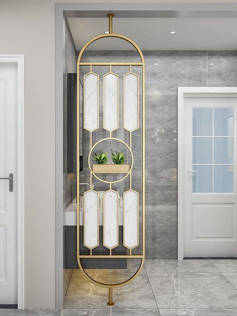 150 Rooom divider ideas - Modern home wall partition design 2020 Interior Pillars, Modern Partition, Modern Partition Walls, Wall Partition Design, Drawing Room Interior, Partition Screen, Pillar Design, Interior Design Boards, Gorgeous Interiors