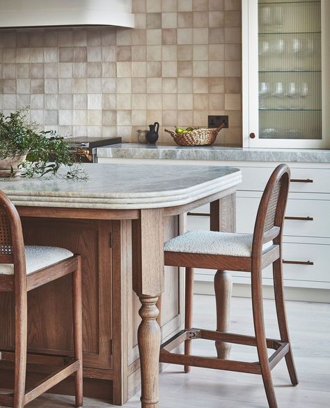 Kitchen Island With Legs, Walnut Kitchen Island, Blakes London, Timber Kitchen, Kitchen Sofa, Build Home, Walnut Kitchen, London Kitchen, Kitchen Details