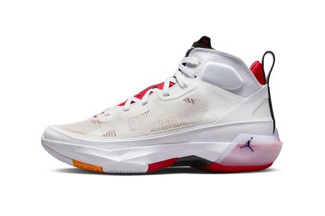 Air Jordan 37 "Hare" Has an Official Release Date | HYPEBEAST Jordan 37, Mens Nike Air, Hot Sneakers, Basketball Sneakers, Nike Kids, True Red, Mens Basketball, Red Light, Jordan Retro