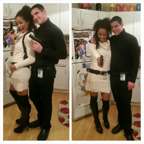 Lana Kane and Archer! Halloween 2014! Archer Halloween Costume, Lana Archer Costume, Lana Kane Archer, Lana Kane Costume, Archer And Lana Costume, Archer And Lana, Lana Kane, Archer Costume, Halloween 2014