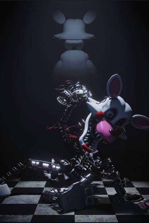 The Mangle, Fnaf Mangle, Fazbear Frights, Mangle Fnaf, Foxy And Mangle, Something Random, Freddy 2, Fnaf 2, Scary Gif