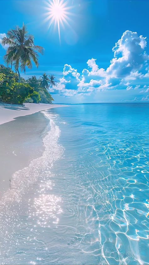 Beach Blue Aesthetic, Tropical Beach Aesthetic, Playa Aesthetic, Beautiful Beaches Paradise, Clear Ocean, Water Therapy, Clear Sea, Airplane Wallpaper, Wallpaper Estetika