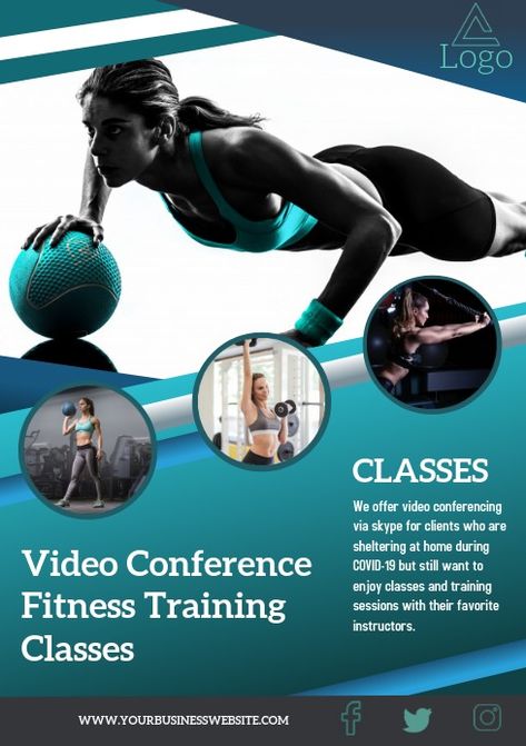 Online Fitness classes Free modern flyer template Fitness Class Poster, Fitness Templates, Class Workout, Fitness Posters, Yoga Flyer, Fitness Flyer, Class Poster, Workout Posters, Yoga Design