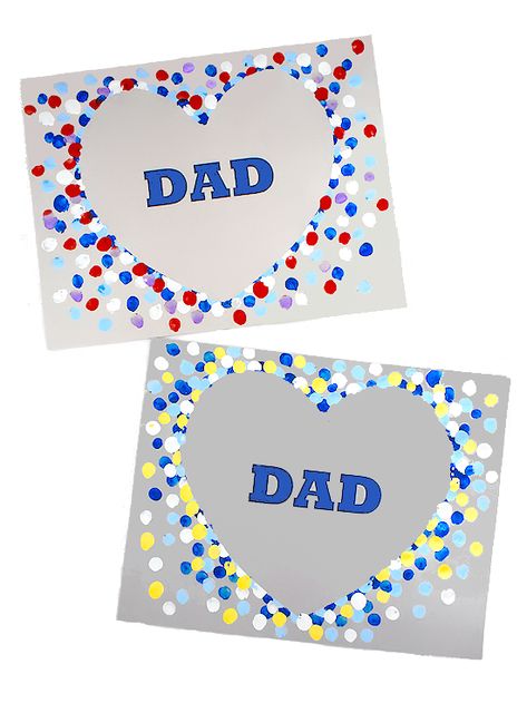 Heart Dad Fingerprint Craft #FathersDay #FathersDaycraft #fingerprintcraft #kids #craft #kidscraft #kidcrafts Fathers Day Card Preschool, Fathers Day Elementary Crafts, Father Day Cards For Kids To Make, Fathersday Crafts Easy, Fathers Day Cards Eyfs, Dad Day Crafts For Kids, Father Day Crafts For Toddlers, Dad Crafts Preschool, Fathersday Kids Craft Ideas