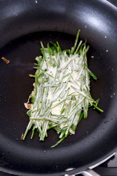 Korean Chive Pancake (Buchujeon) | Pickled Plum Chive Pancake, Pancakes, Plum