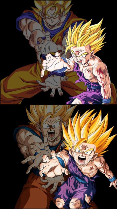 Gohan One Hand Kamehameha, Father Son Kamehameha, Gohan Kamehameha, Teen Gohan, Gohan Ssj2, Gohan And Goten, Goku And Gohan, Dragon Ball Tattoo, Cool Pokemon Wallpapers