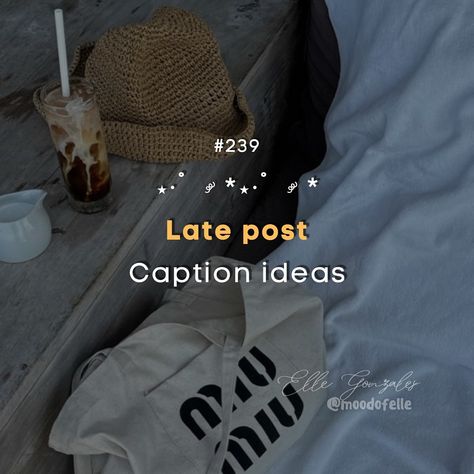 SET 239: Late post caption ideas >>> swipe #igcaptions #igcarousel #latepostcaption #captionideas #instagramtips #igtips #moodofelle Caption For Late Upload Photos, Late Upload Captions For Instagram, Post Caption Ideas, Post Caption, Caption Ideas, Ig Captions, Instagram Tips, Instagram Captions