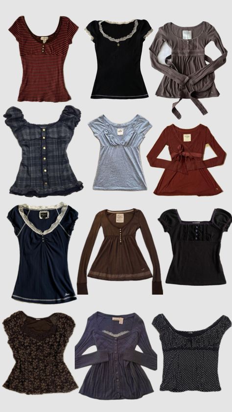 Babydoll tops #babydoll #tops #dark #darktops #outfitinspo How To Sew A Babydoll Top, Sims 4 Babydoll Top, Babydoll Top Outfit Y2k, Hollister Babydoll Top, Babydoll Tank Top Outfit, Baby Doll Top Outfit, Babydoll Shirt Outfit, Babydoll Aesthetic Outfits, Highschool Outfit Ideas