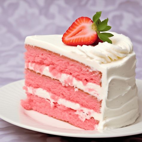 Homemade Strawberry Cake Recipe from Scratch | MissHomemade.com Strawberry Cake Buttercream Frosting, Diy Strawberry Cake, Moist Strawberry Cake Recipe, Strawberry Cake Recipe From Scratch, Moist Strawberry Cake, Pink Strawberry Cake, Strawberry Banana Cakes, Strawberry Cake From Scratch, Easy Strawberry Cake