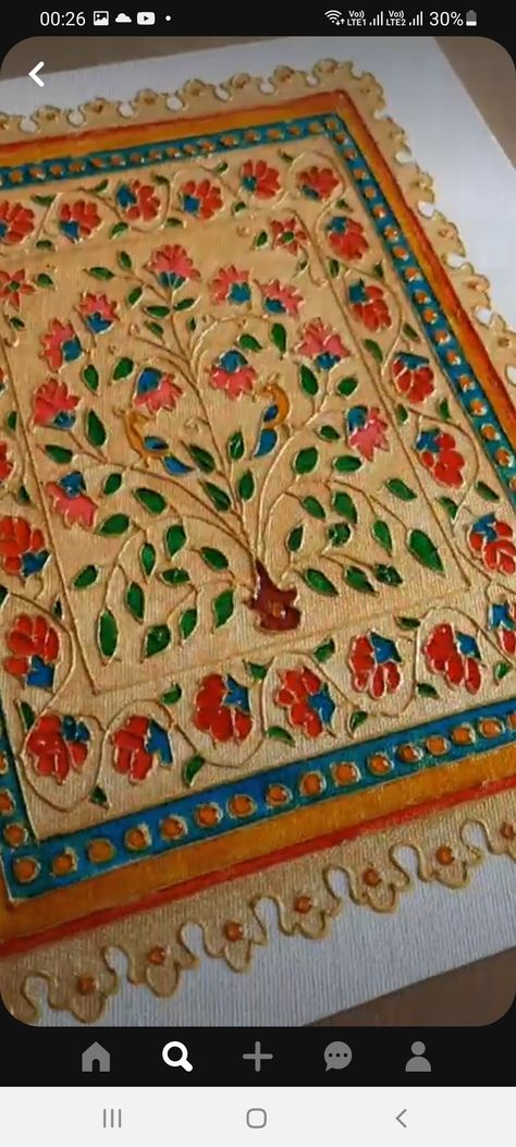 Minakari Painting, Embroidery Designs Sketch, Meenakari Painting, Indian Traditional Paintings, Art For Room, Old Boxes, Traditional Paintings, Indian Traditional, Design Sketch