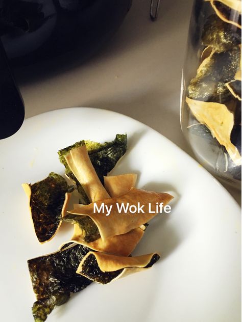 Seaweed Crisps, Roasted Seaweed, Fried Spring Rolls, Wok Of Life, Seaweed Snacks, Raw Sugar, Crisp Air, Woks, Air Fry