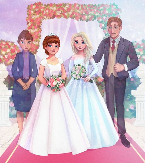 An Artist Imagines Disney Parents Sharing Their Daughters’ Big Days Disney Parents, Disney Princess Facts, Two Princess, Disney Bride, All Disney Princesses, Karakter Disney, Modern Disney, Disney Princess Pictures, Disney Princess Art