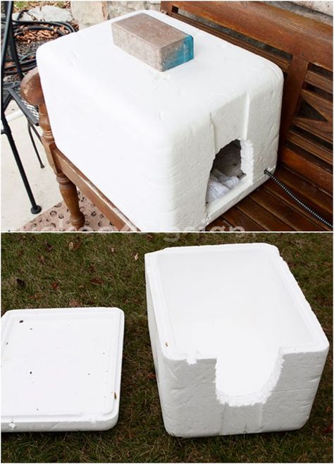 30 Free DIY Outdoor Cat House Plans (How To Build) Outdoor Cat Shelter Diy, Outdoor Cat House Plans, Cat House Outdoor Winter, Outdoor Cat House Diy, Diy Outdoor Cat House, Cat Shelters For Winter, Outside Cat House, Cat Habitat, Cat House Plans