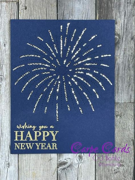 Su Light The Sky, Stampin Up Light The Sky 2023, Firework Cards Handmade, Light The Sky Stampin Up Cards, Stampin Up Light The Sky Cards, Stampin Up Light The Year Cards, Fireworks Cards Diy, Watercolour Fireworks, Fireworks Embroidery Pattern