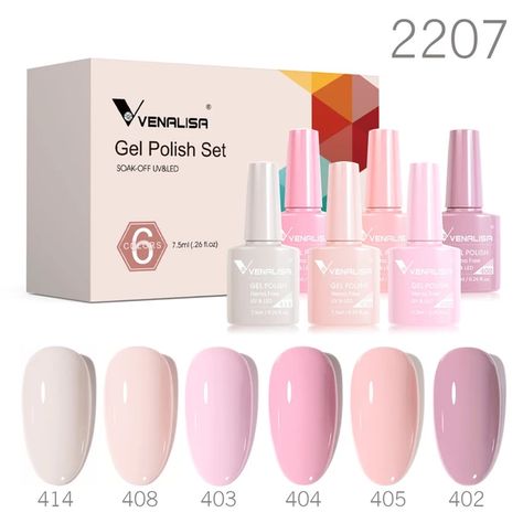 Venalisa Gel Nail Polish 6/12pcs/lot X7.5ml Soak Off Uv Led Nails Varnish Set Semi Permanent Nail Art Gels Lacquer Gift Box Kit - Nail Gel - AliExpress Led Nails, Uv Nail Polish, Acrylic Product, Gel Set, Uv Gel Nail Polish, Resin Acrylic, Nail Gel Polish, Gel Nail Polish Set, Uv Nails