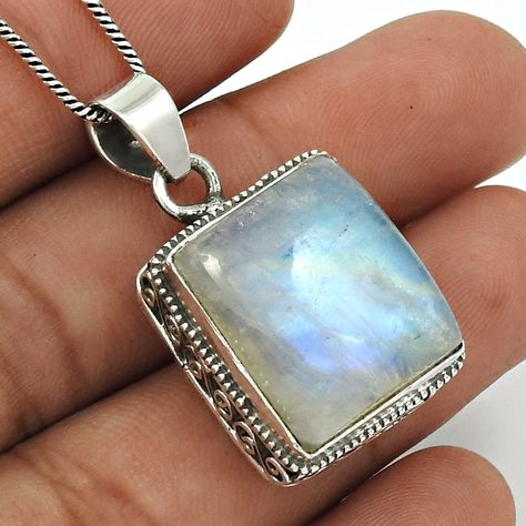 Rainbow Pendant, Girlfriend Jewelry, Rainbow Moonstone Pendant, Sterling Pendant, Women Pendant, Gift Girlfriend, Natural Rainbow, Moonstone Pendant, Jewelry Wedding