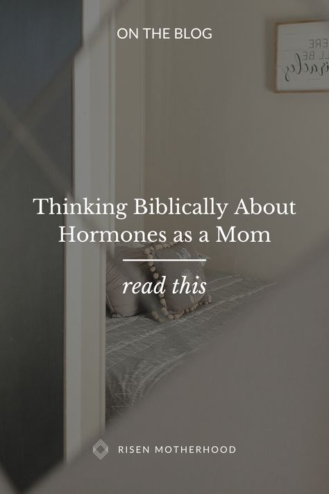 Thinking Biblically About Hormones as a Mom | Risen Motherhood | Does God care about your hormones? We’ll let you in on a secret. He does! In this article, Candace Echols looks at two truths about our hormones and combats one common lie. Hormones don’t have to be an obstacle to your spiritual growth. You can thrive even when hormones are raging. Click to read more! Risen Motherhood, Biblical Motherhood Quotes, Bible Verse Motherhood, Christian Motherhood Quotes, Scripture About Motherhood, Motherhood Truths, Crying For No Reason, Irish Twins, Christian Motherhood