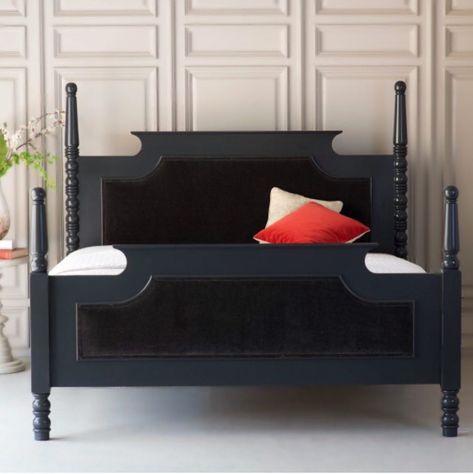 The Beautiful Bed Company (@beautifulbedcompany) • Instagram photos and videos French Furniture Design, Daybed Headboard, Steel Bed Frame, Black Bed, Dark Design, Steel Bed, Beautiful Bed, Iron Bed, Black Bedding