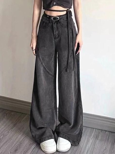 2023 Buy Vintage Gray High Waist Splice Mopping Boyfriend Jeans under US$37 in Jeans Online Store. Free Shipping with US$69+. Check reviews and buy it today. Style: Casual/Street/Vintage/Preppy/Punk/Hip Pop Fabric Content: Cotton Blend Fit Type: Loose Fit #vintage #vintagestyle #backtoschool #backtoschooloutfits #firstdayofschooloutfit #fall #fallfashion #winter #streetstyle #outfits #ootd #trendyoutfits #fashionista #casualoutfits Baggy Jeans Women, Black Baggy Jeans, Japanese Y2k, Design Jeans, Street Jeans, Denim Decor, Streetwear Jeans, Neutral Style, Loose Fabric