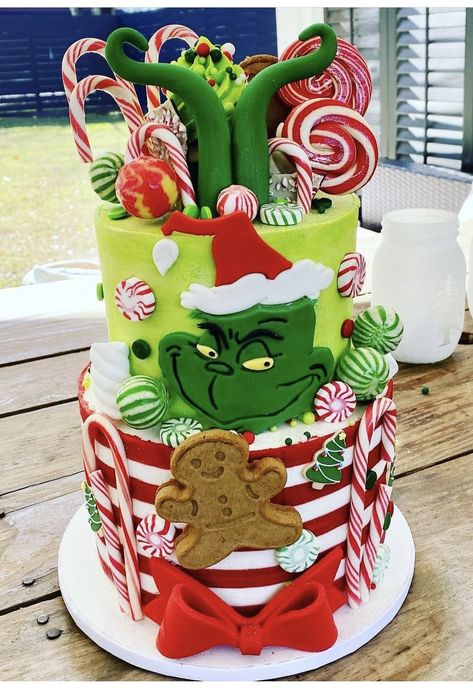 Grinch Baby Shower Cake, Grinch Birthday Party Cake, Clay Grinch, Spooky Cakes, Grinch Baby, Grinch Birthday, Grinch Cake, Spooky Cake, Christmas Themed Cake