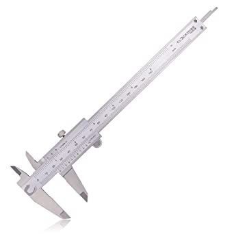 Clockwise Tools DVLR-0605 Vernier Caliper Inch/Metric 0-6 Inch/150 mm Stainless Steel Body Measuring Tool Calipers Tools, Vernier Caliper, Measurement Tools, Calipers, Modern Architecture, Wind Turbine, Tools, Stainless Steel, Architecture