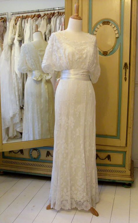 Edwardian Pin Tuck Lace Edwardian Wedding Dresses, Bridal Frock, Edwardian Wedding Dress, 1920s Wedding Dress, Edwardian Wedding, Whimsical Style, Edwardian Dress, Order Of The Day, Victorian Wedding