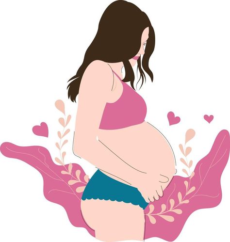 Pregnant Women Floral Illustration Fit For Mothers Day Woman Vector, Vector Animation, Day Day, Floral Illustration, Floral Illustrations, Pregnant Women, Painting Ideas, Vector Art, Mothers Day