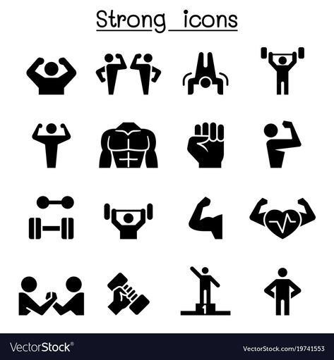 Strength Icon, Kindergarten Drawing, Gym Icon, Healthy Logo, Strong Symbol, Funny Logo, Fitness Icon, Gym Logo, Food Logo Design