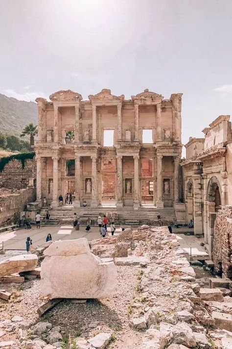 Bible Library, Library Of Celsus, Places In Turkey, Greece Cruise, Ephesus Turkey, Turkey Places, Turkey Vacation, Visit Turkey, Mediterranean Cruise