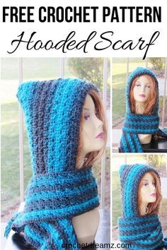 Free Crochet Patterns For Hooded Scarfs, Crocheted Hooded Scarf Pattern Free, Hooded Scarf Crochet Free Pattern, Crochet Hooded Scarf Pattern Free, Crochet Toothless, Crochet Stole, Crochet Afgan, Crochet Hooded Scarf Pattern, Free Form Crochet