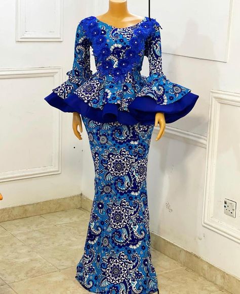 Ankara Skirt And Blouse Styles, Women Gown, Ankara Dress Designs, Nigerian Lace Styles Dress, African Attire Dresses, Ankara Skirt And Blouse, African Fabric Dress, African Dresses For Kids, Short African Dresses