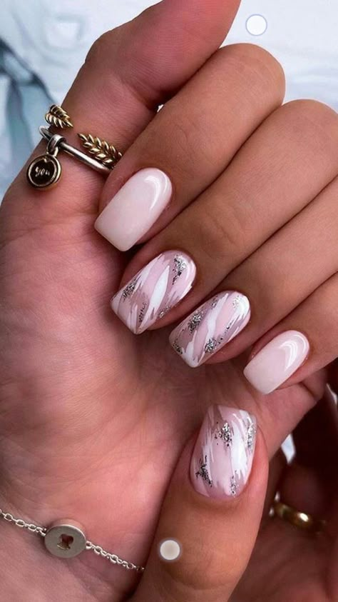 Nail Art Stencils, Manicure Nail Designs, Sassy Nails, Subtle Nails, Nails Today, Pretty Nail Designs, Blush Nails, Nail Art Ombre, Colorful Nail Designs