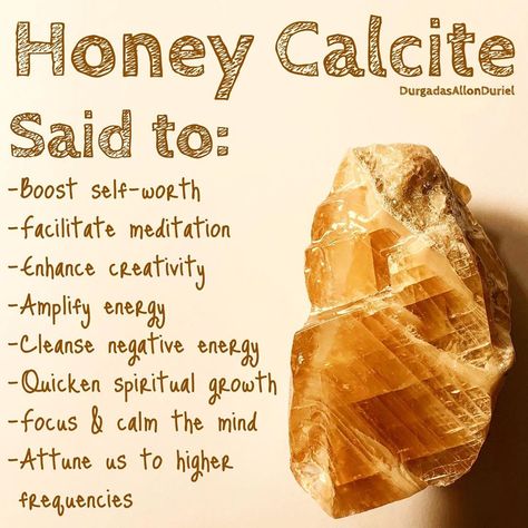 The crystal of the week is Honey Calcite. ☺️ I'd love to know if you've had significant experiences with it or you have extra knowledge… Calcite Crystal Meaning, Crystal Healing Chart, Honey Calcite, Healing Vibrations, Crystals Healing Properties, Energy Cleanse, Gemstone Meanings, Orange Calcite, Orange Crystals