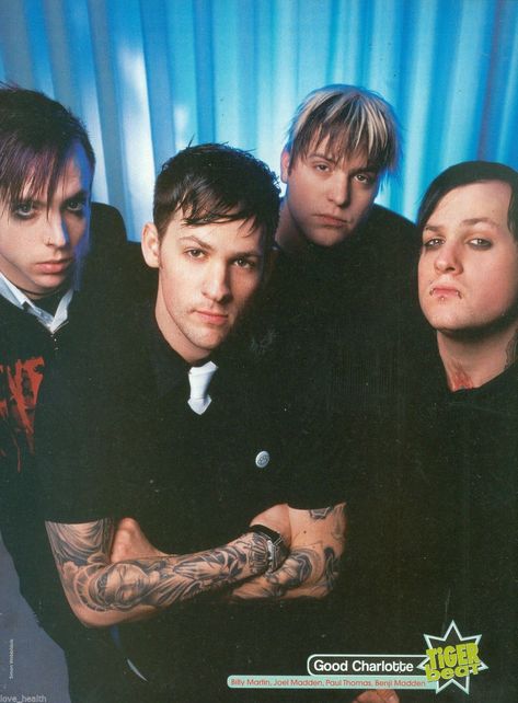 Good Charlotte Band, Pinup Poster, Benji Madden, Billy Martin, Joel Madden, Good Charlotte, Tiger Beat, Pin Up Posters, Collage Board