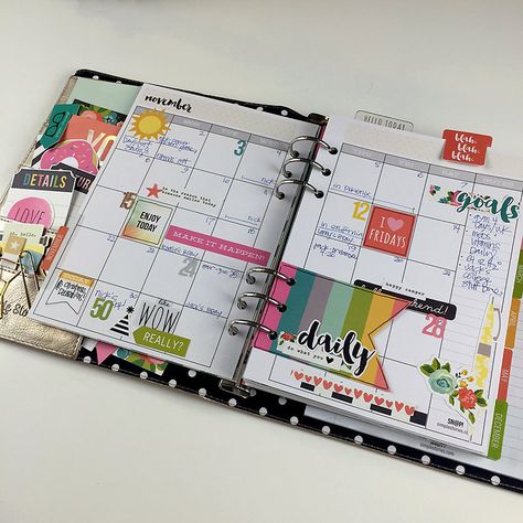 Simple Stories Carpe Diem Planner! - Scrapbook.com Disney Happy Planner, Happy Planner Work + Life, Happy Planner Frankenplanner, Happy Planner Disney Princess, Carpe Diem Planner, The Happy Planner Disney, Happy Planner Layout, Mambi Happy Planner, Pretty Planners