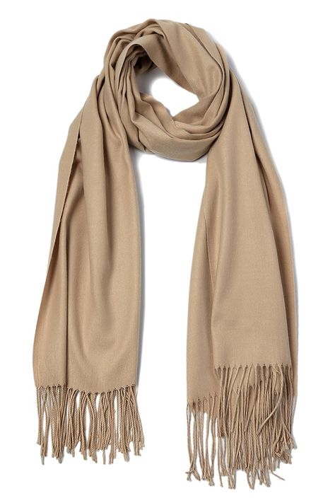 Cashmere Feel Winter Solid Color Scarf Fashion Pashmina Warm Scarves - Beige - CT1885MH2C4 - Scarves & Wraps, Wraps & Pashminas  #SCARVES #WRAPS #fashionwomen #outfits #winter #Wraps & Pashminas Red Cashmere Scarf, Dress Stole, Warm Scarves, Peach And Cream, Beige Scarf, Cashmere Pashmina, Mens Fashion Wear, Thick And Fit, Women Scarf