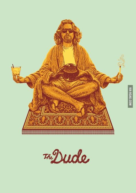 Dudeism: The Dude Abides within us all. Big Lebowski, The Dude, The Words, Rug