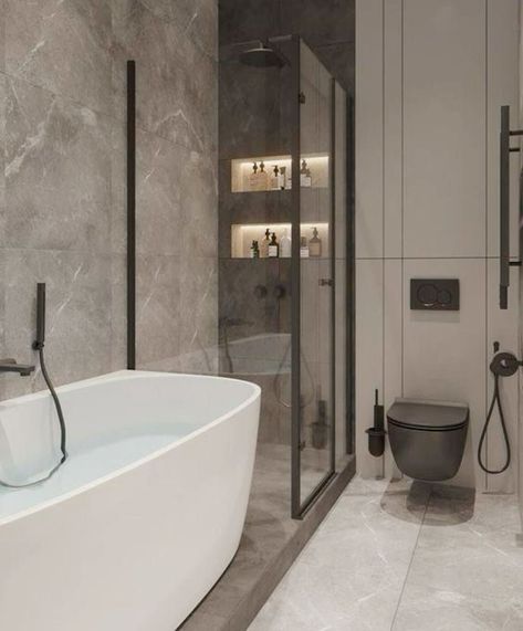 Bathroom Ideas Bath And Shower Combo, Luxury Bathtub Shower Combo, Shower And Bathtub Combo, Bathroom And Shower Combo, Master Toilet Design Modern, Bathroom Bathtub Shower Combo, Bath And Shower Combo Ideas, Bathroom With Tub And Shower Combo, Bath Shower Combo Ideas