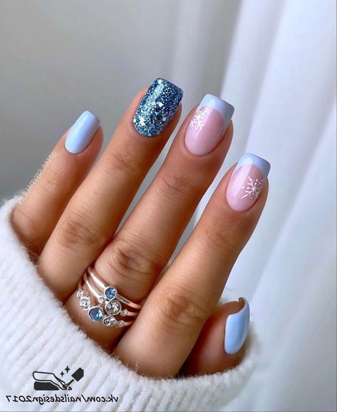 Unghie Sfumate, Winter Nails Acrylic, Christmas Gel Nails, Nagel Tips, Smink Inspiration, Christmas Nails Acrylic, Short Acrylic Nails Designs, Xmas Nails, Dipped Nails