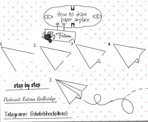 Airplane Doodle Easy, How To Draw A Paper Airplane, How To Draw Airplane, Paper Airplane Doodle, Draw Airplane, Bullet Journal Boxes, Monthly Cover Page, Bullet Journal Hand Lettering, Plane Flying