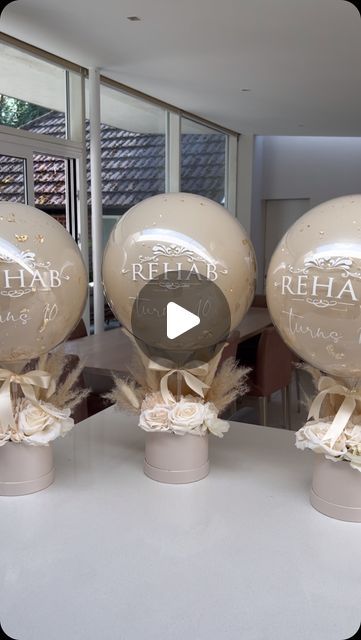 Manchester Events on Instagram: "Little reel of me making these 3 gorgeous flower hat boxes for @rehab_rehab_rehab 10th birthday! 🤍🫶🏻   These made the perfect table centre pieces 🥰   Direct message for any enquiries!!! #balloons #worsley #manchester #flowers #nude" Flower Hat Boxes, Hat Box Flowers, 50th Birthday Balloons, Table Centre Pieces, Balloon Hat, Bouquets Diy, Balloon Arches, Flower Hat, Hat Boxes