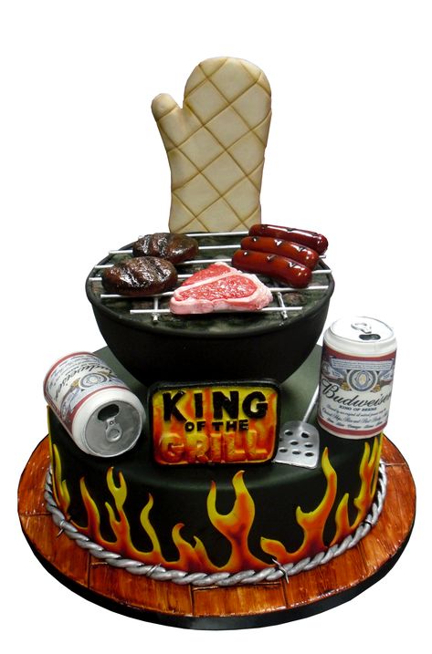 Groom's cake idea - Forget the others! I'm doing something like THIS for Cesar and Ale's wedding!!! Bbq Cake, Dad Birthday Cakes, Sculpted Cakes, Birthday Cakes For Men, Cakes For Men, Cool Birthday Cakes, Specialty Cakes, Unique Cakes, Novelty Cakes