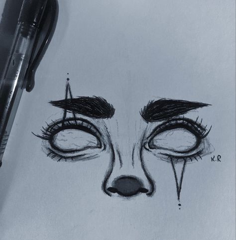 Wierd Face Drawing, Creepy Clown Drawing Easy, Clown Eye Drawing, Clown Eyes Drawing, Scary Eyes Drawing, Clown Face Drawing, Scary Sketches, Clown Scary, Scary Eyes