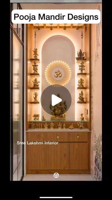 Modern Pooja Ghar Design, Diy Mandir Ideas, Pooja Mandir Ideas Design, Pooja Mandir Designs, Mandir Ideas, Mandir Designs, Mandir Design, Pooja Mandir, Pooja Rooms