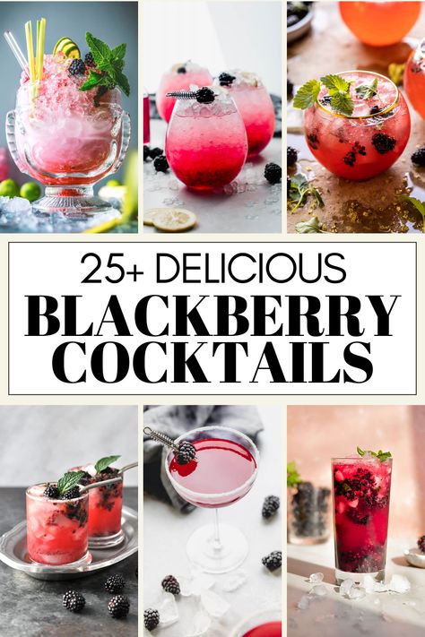 Wondering what the best blackberry cocktails are? From blackberry mojitos, to spicy blackberry margaritas, lemon drop cocktails, + MORE! Blackberry Christmas Cocktail, Blackberry Ginger Ale Cocktails, Blackberry Mule Cocktail, Low Carb Vodka Drinks, Blackberry Cocktails, Spicy Blackberry Margarita, Blackberry Margaritas, Diy Drink Gifts, Pear Drinks